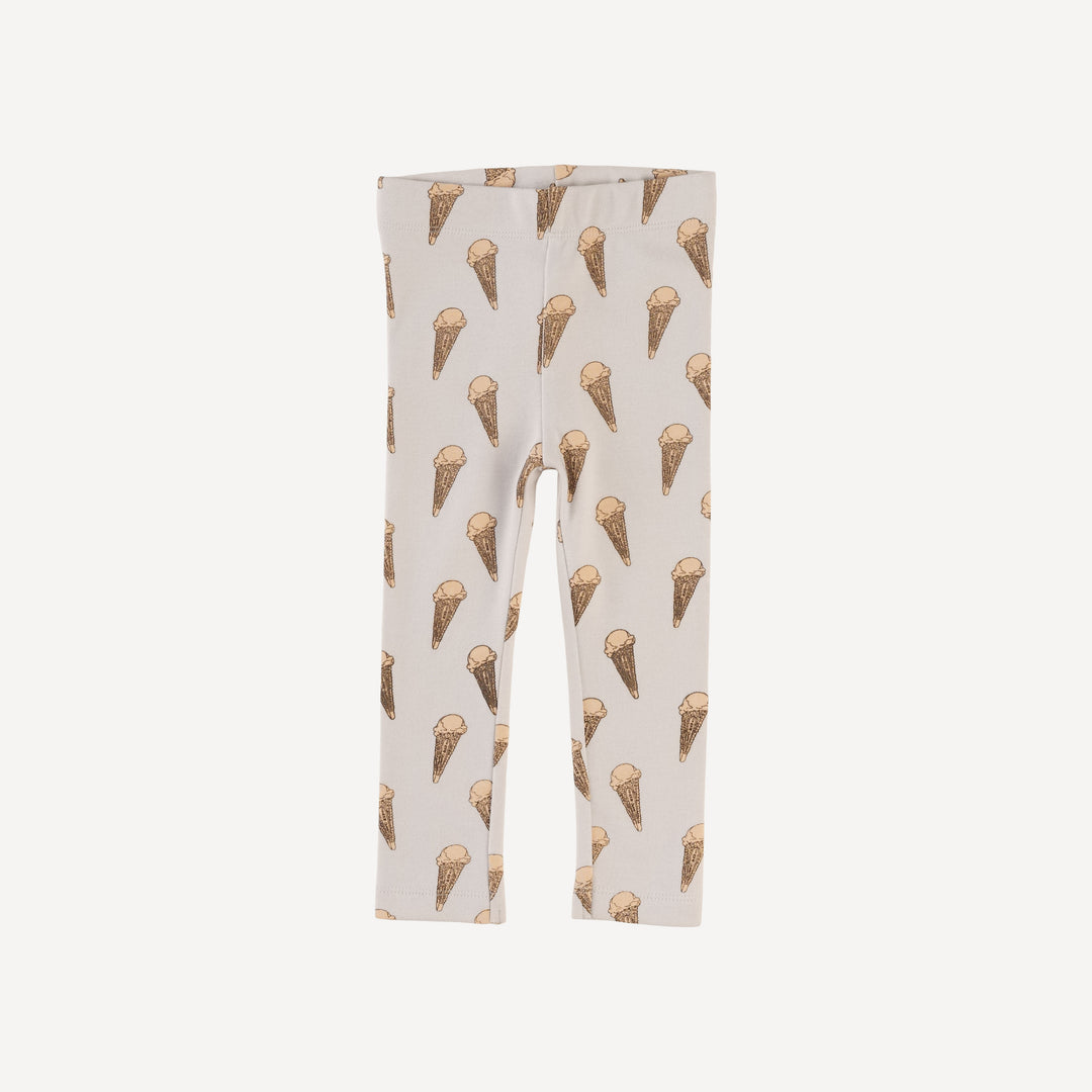 classic skinny legging | ice cream cone | organic cotton interlock