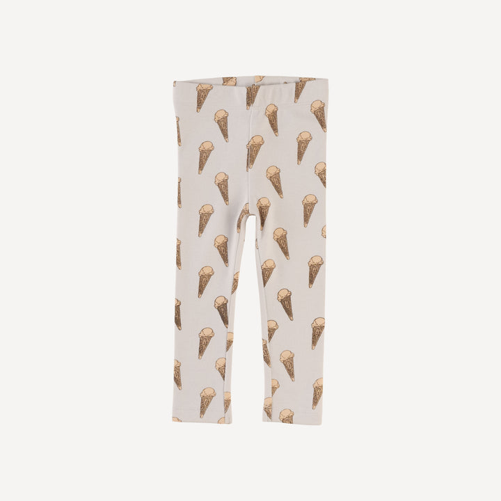 classic skinny legging | ice cream cone | organic cotton interlock