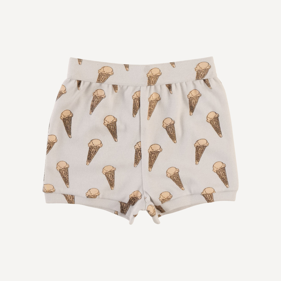jamie short set | ice cream cone | organic cotton interlock