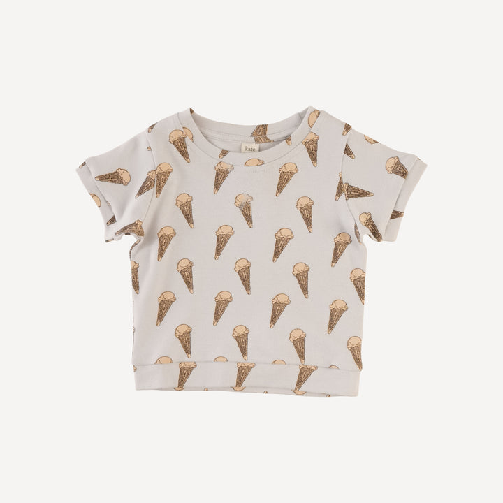 jamie short set | ice cream cone | organic cotton interlock