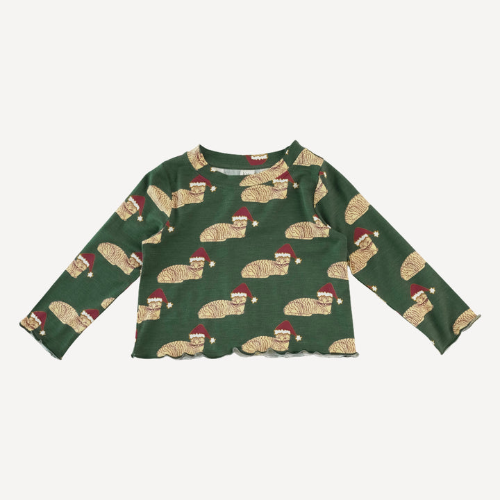 long sleeve jade set | santa sleeping cat | bamboo