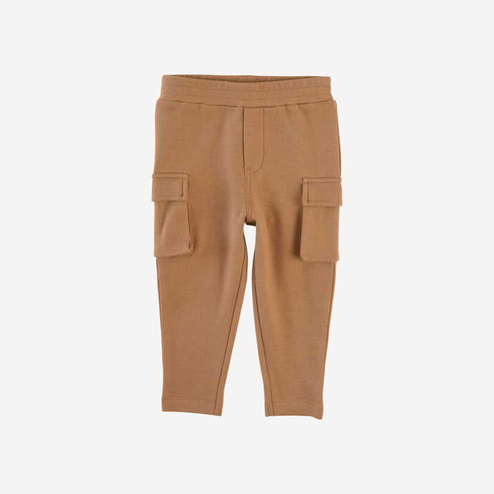 skinny cargo pant | cinnamon | organic cotton interlock