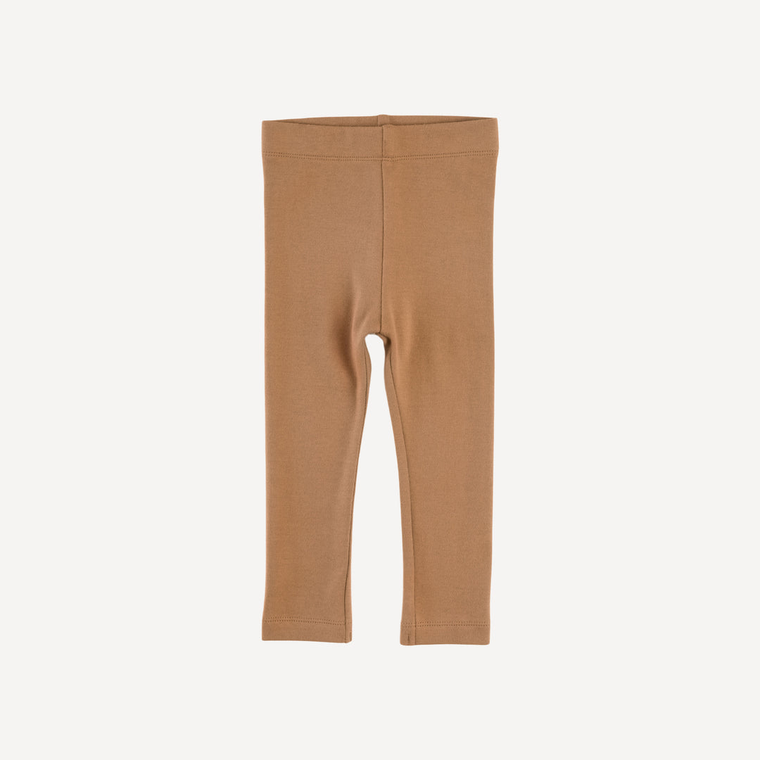 classic skinny legging | cinnamon | organic cotton interlock
