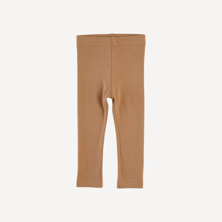 classic skinny legging | cinnamon | organic cotton interlock