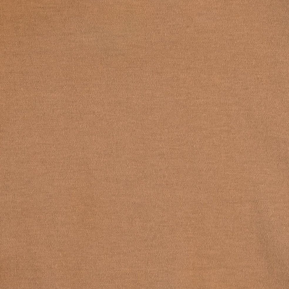short sleeve basic henley tee | cinnamon | organic cotton interlock