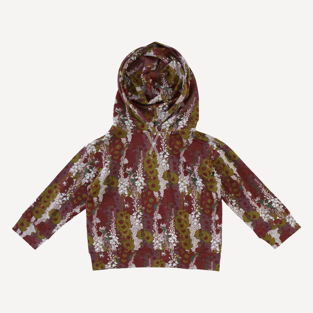 long sleeve hooded relaxed jogger set | hollyhock | bamboo