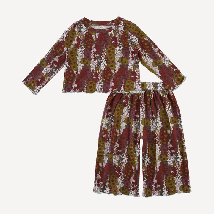 long sleeve jade set | hollyhock | bamboo