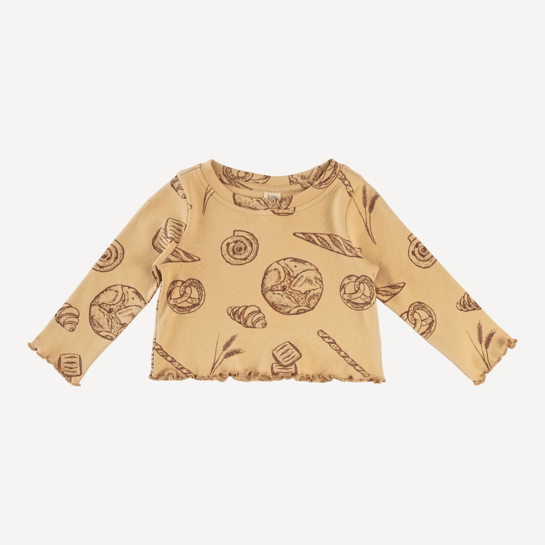 long sleeve jade set | cinnamon bread | organic cotton interlock