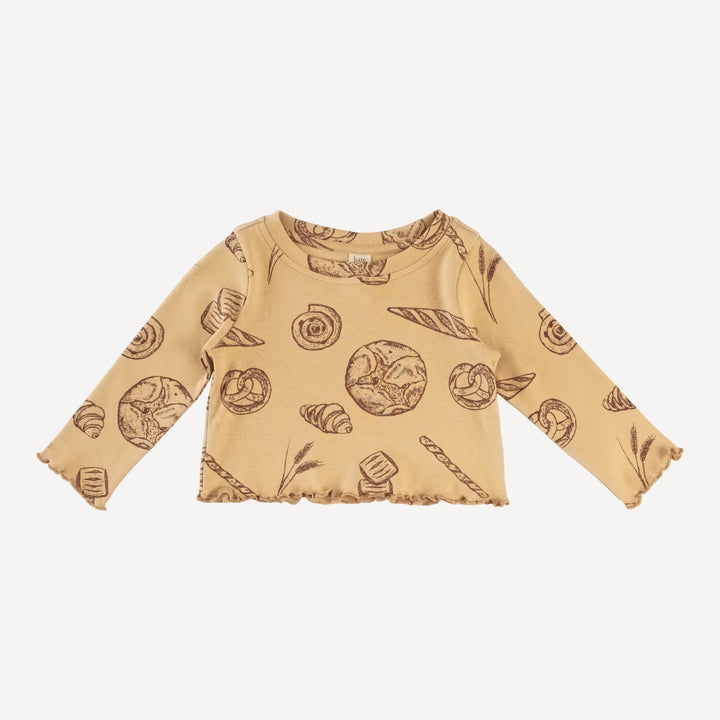 long sleeve jade set | cinnamon bread | organic cotton interlock
