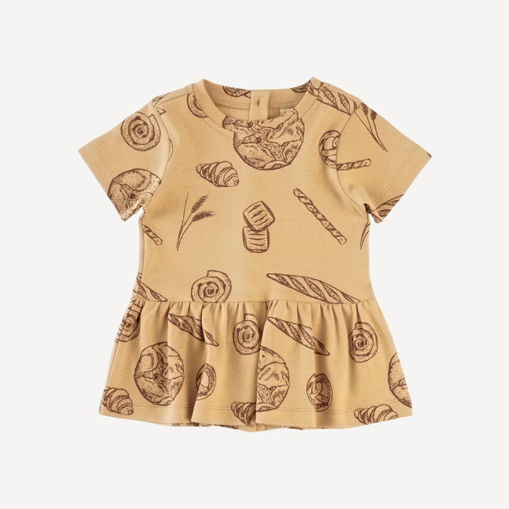 short sleeve kate set | cinnamon bread | organic cotton interlock