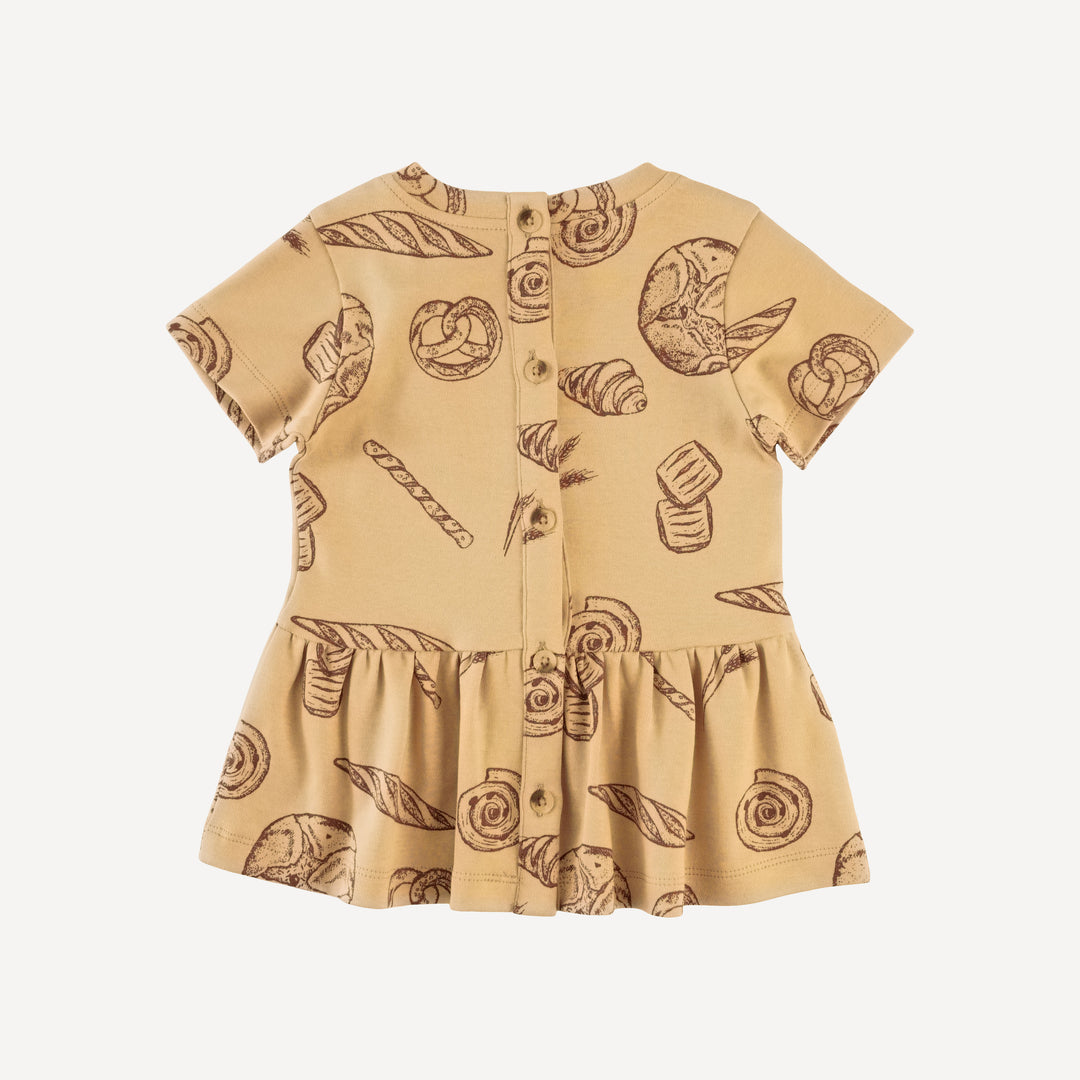 short sleeve kate set | cinnamon bread | organic cotton interlock