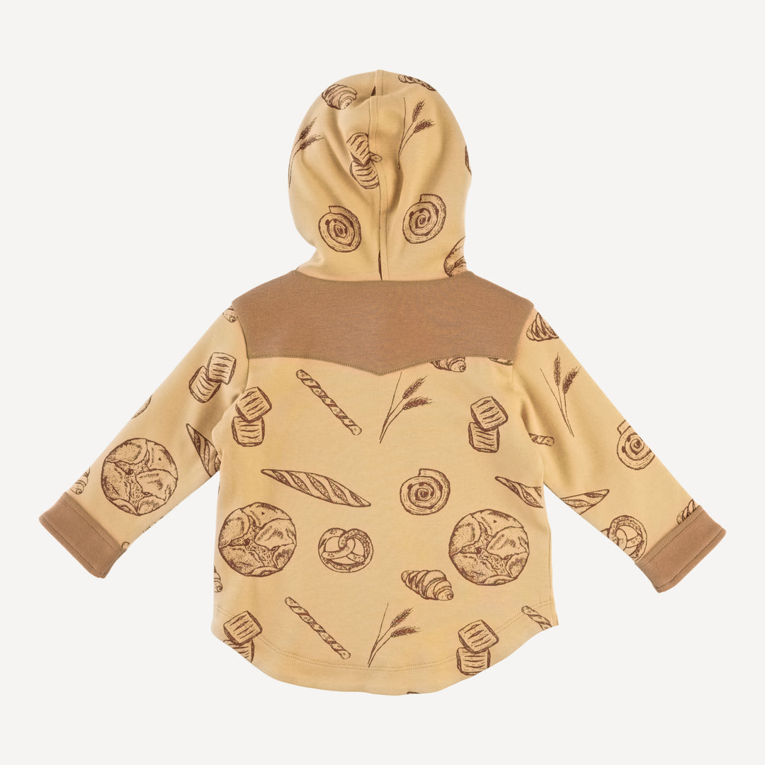 cowboy shacket | cinnamon bread | organic cotton interlock
