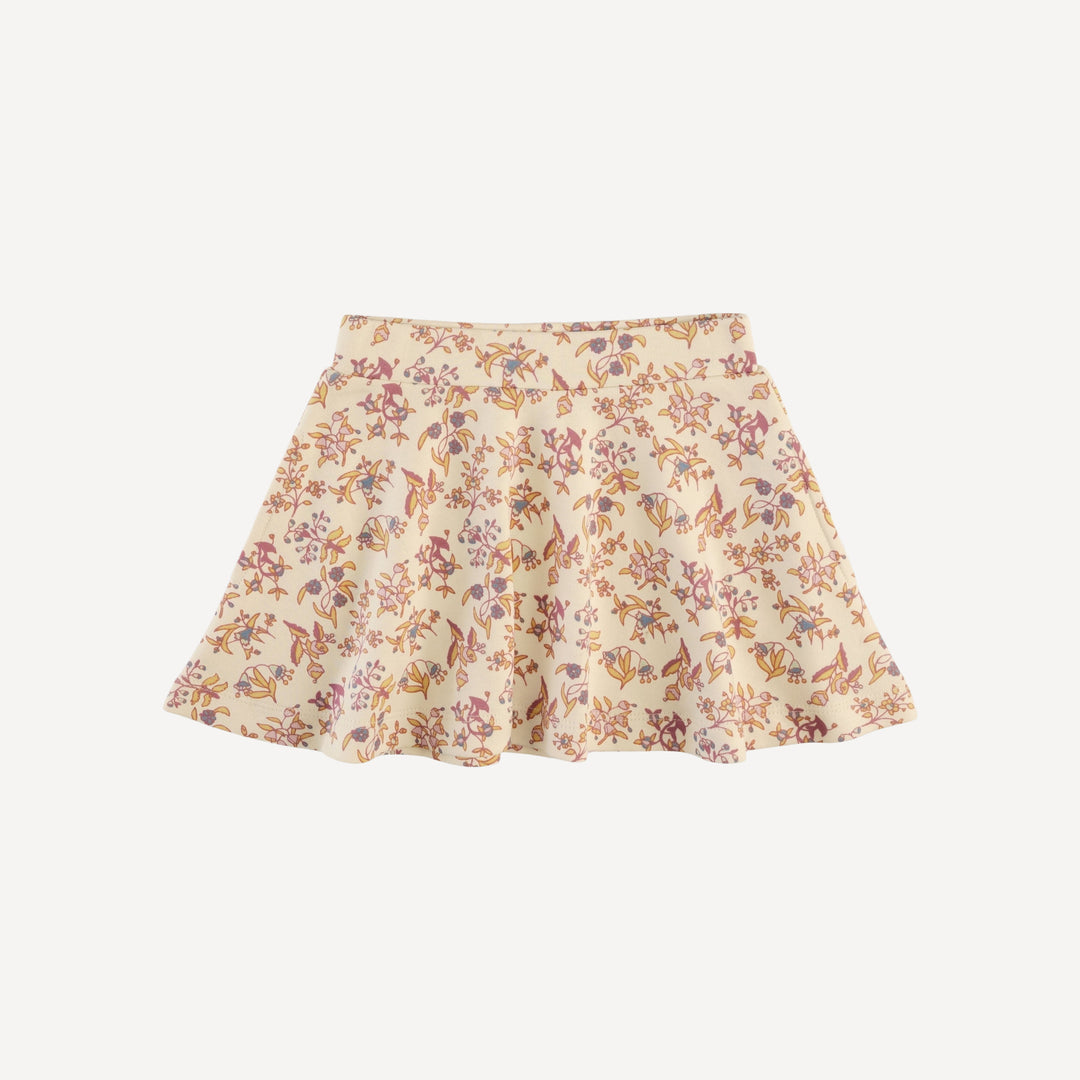 spaghetti strap tank + a-line skirt set | ditsy bouquet | organic cotton interlock