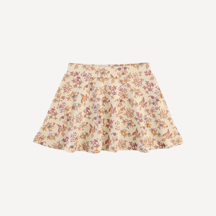 spaghetti strap tank + a-line skirt set | ditsy bouquet | organic cotton interlock