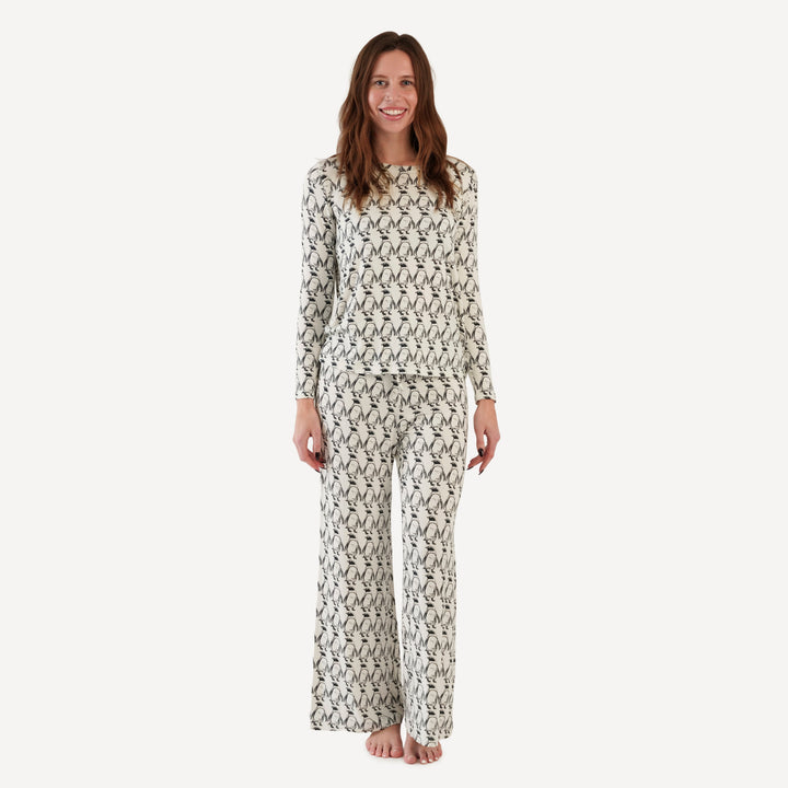womens pj set | penguin | bamboo