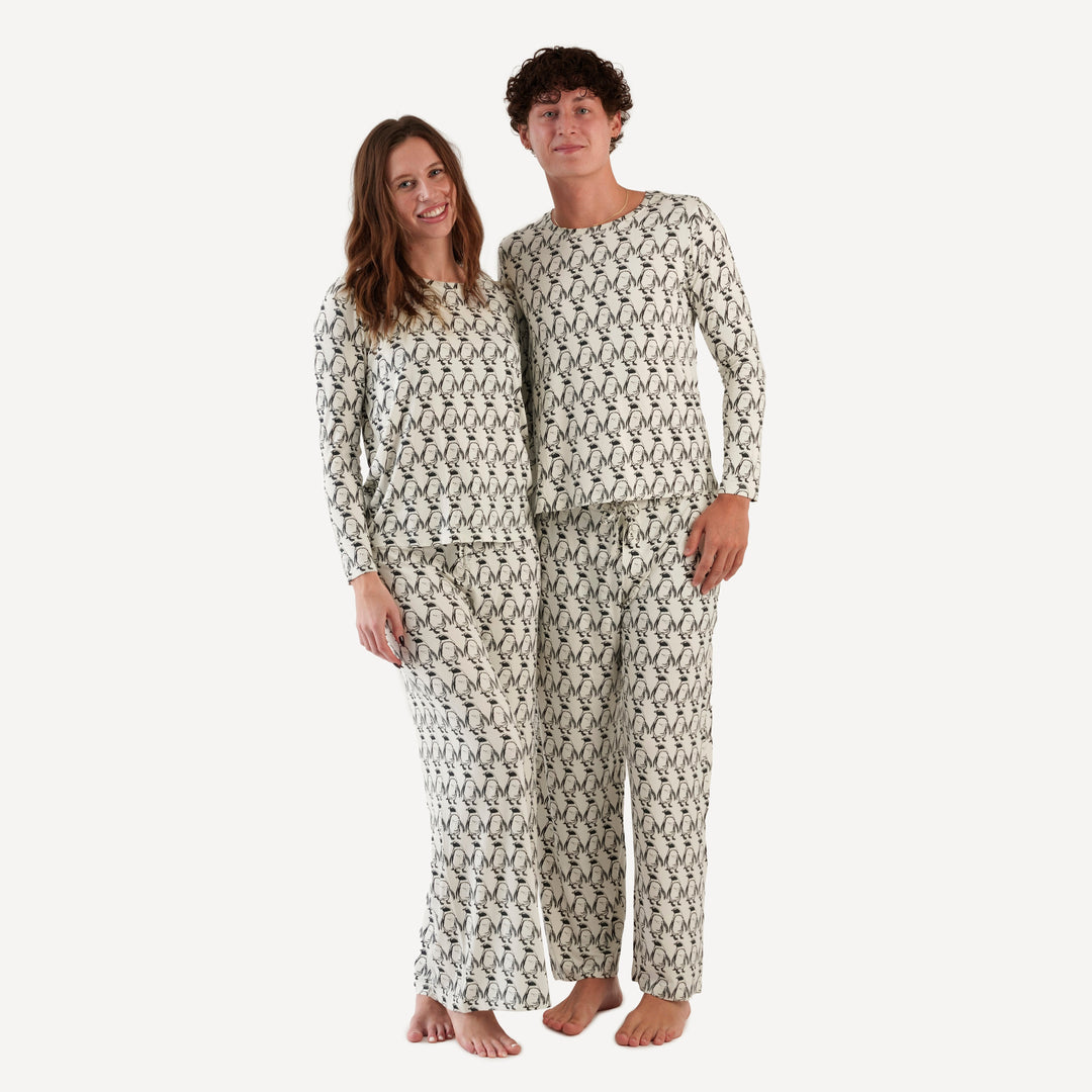 womens pj set | penguin | bamboo