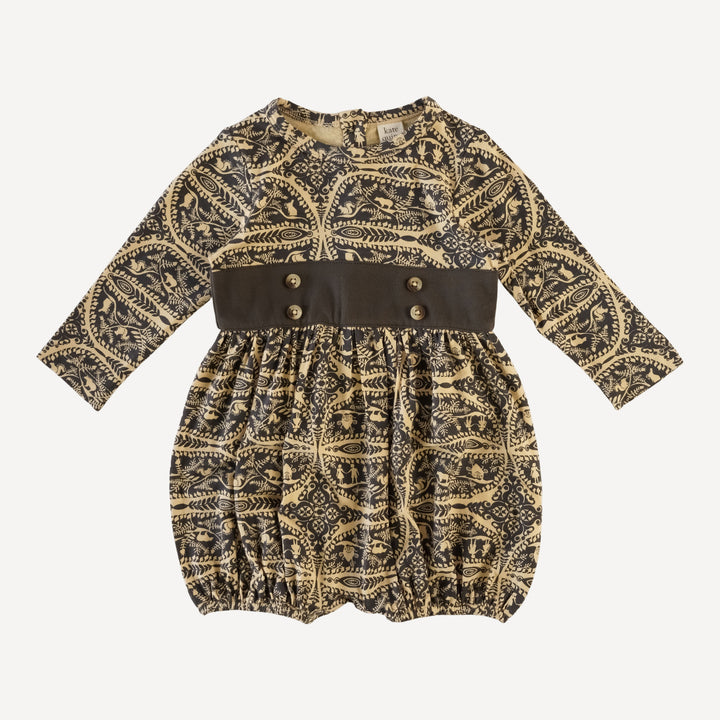 long sleeve button belted bubble | beluga hansel + gretel | bamboo