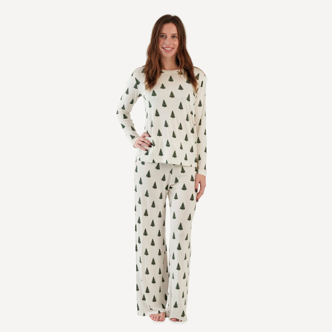 womens pj set | mountain pine | bamboo
