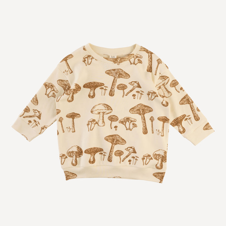 oversized sweatshirt | wild mushroom | organic cotton interlock