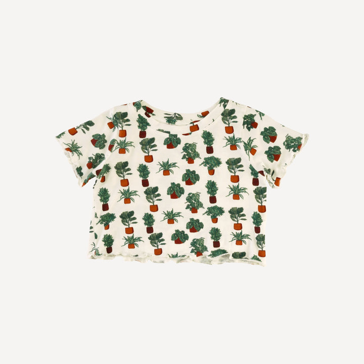 short sleeve jade set | houseplants | bamboo