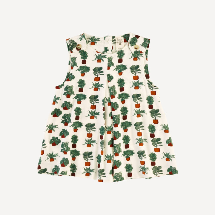 sleeveless button tab top | houseplants | bamboo