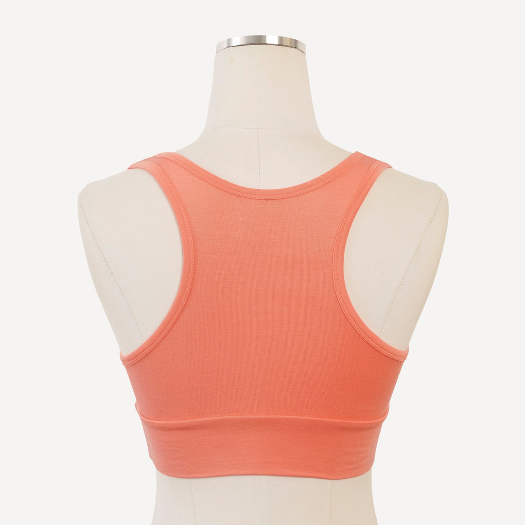 womens sleep bra | peach sorbet | bamboo