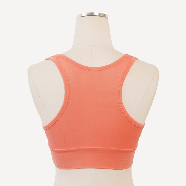 womens sleep bra | peach sorbet | bamboo