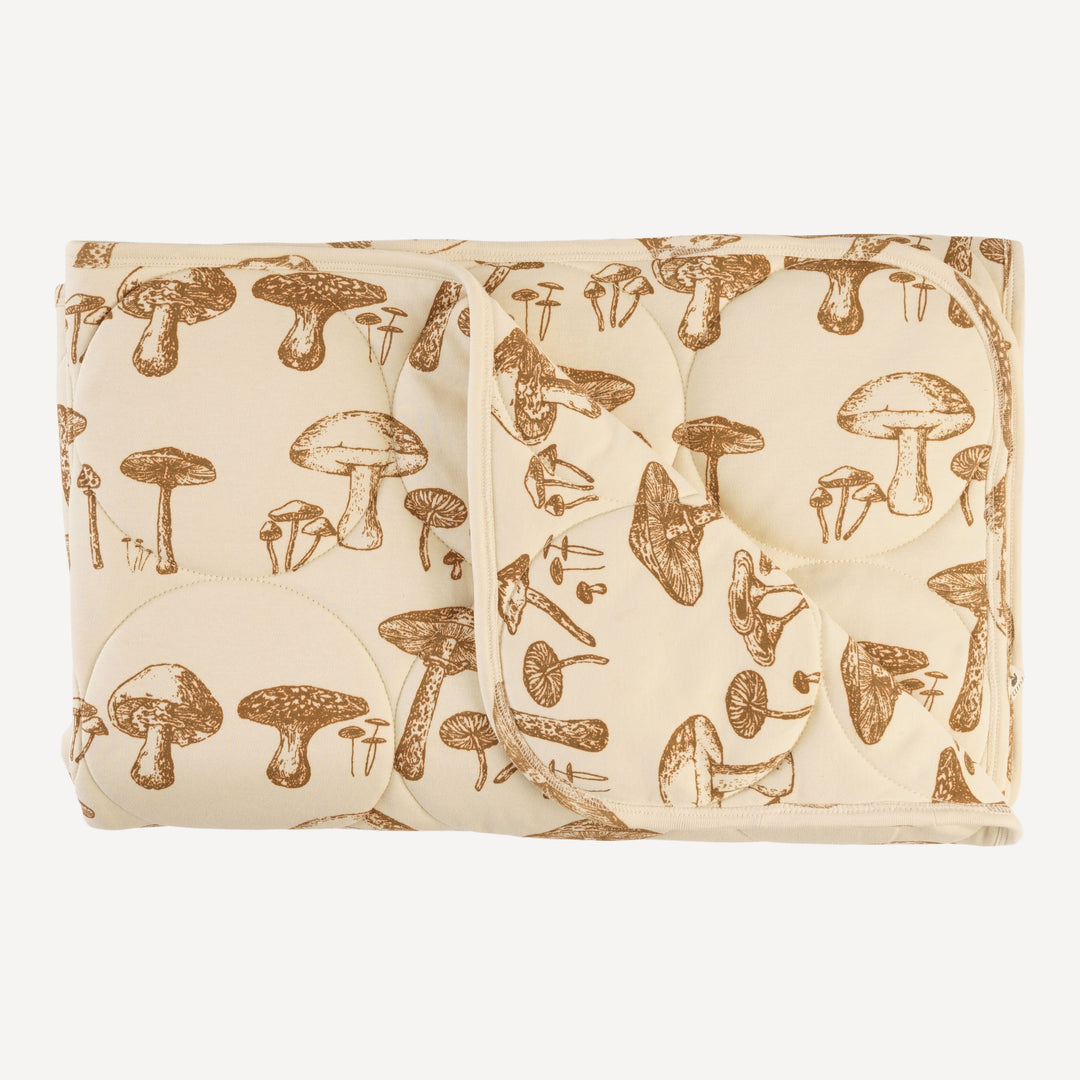 classic circle quilt | wild mushroom | organic cotton interlock