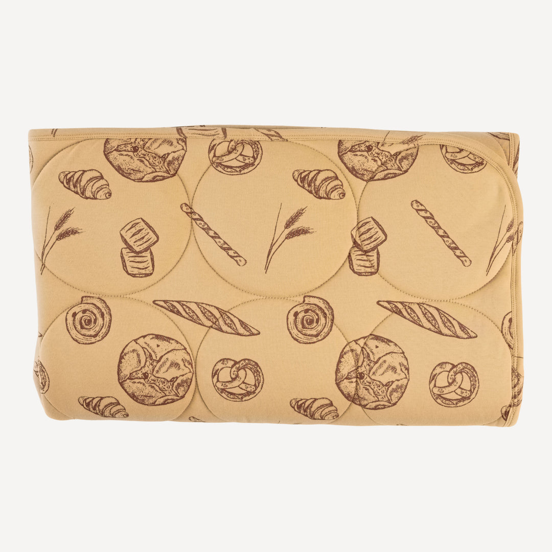 classic circle quilt | cinnamon bread | organic cotton interlock