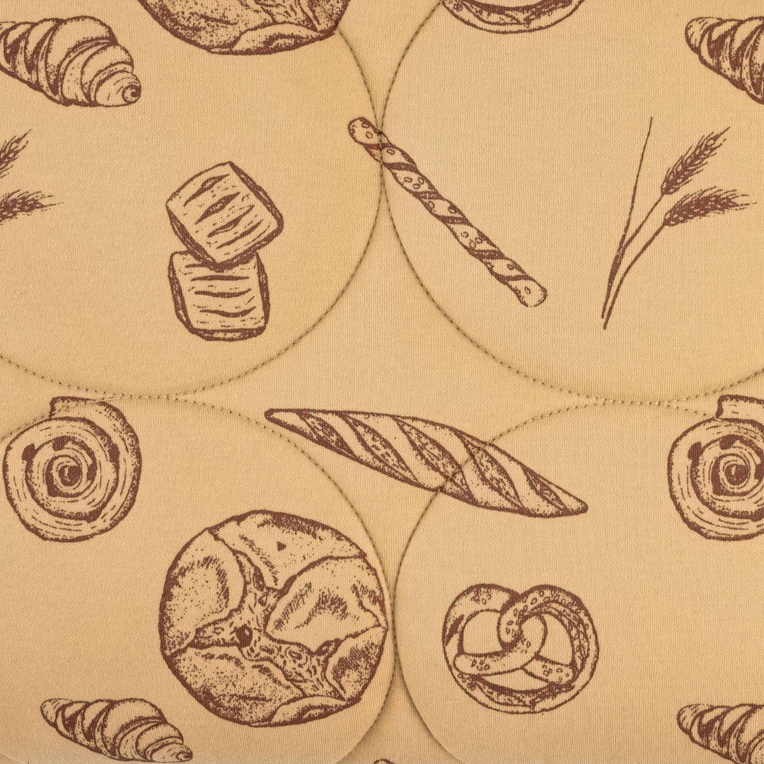 classic circle quilt | cinnamon bread | organic cotton interlock