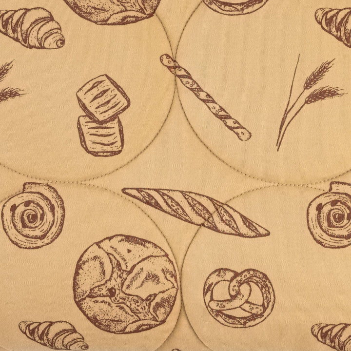 classic circle quilt | cinnamon bread | organic cotton interlock