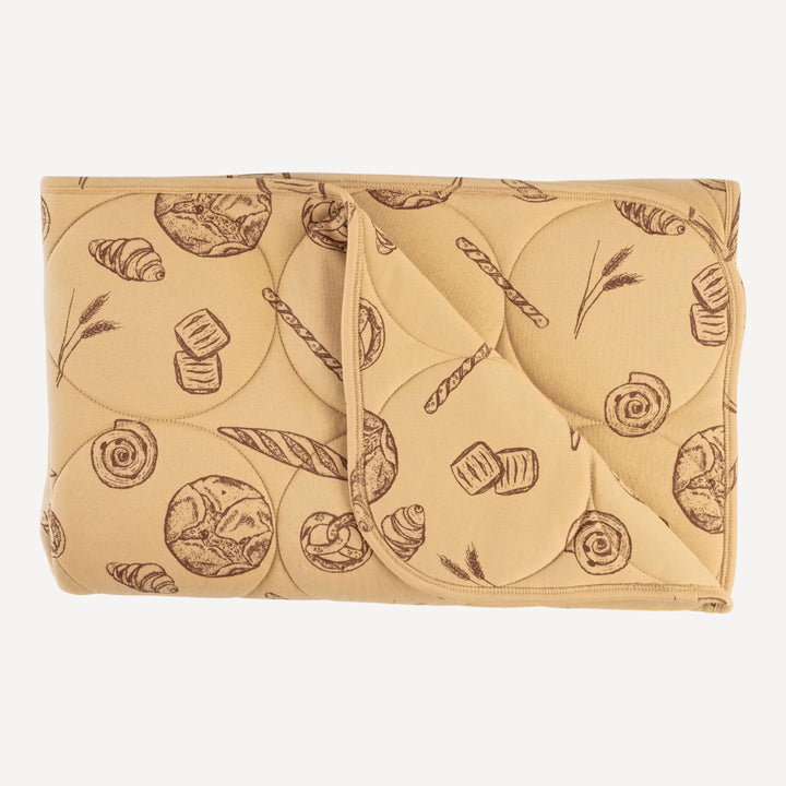classic circle quilt | cinnamon bread | organic cotton interlock