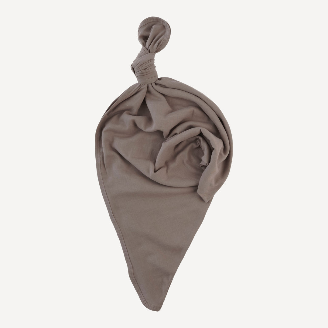 classic single layer blanket | dark truffle | organic cotton gauze