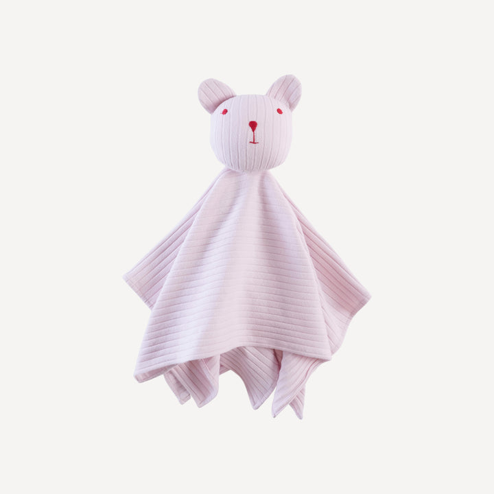 bear snuggler | pink | organic cotton wide rib