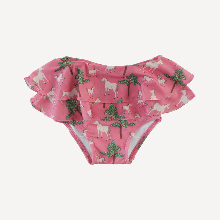 tiered ruffle bikini | pink unicorn party | swim