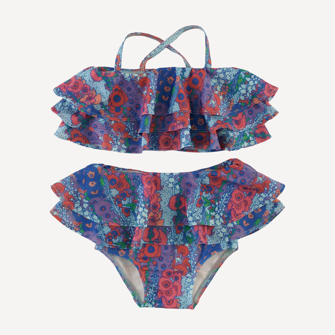 tiered ruffle bikini | vivid hollyhock | swim