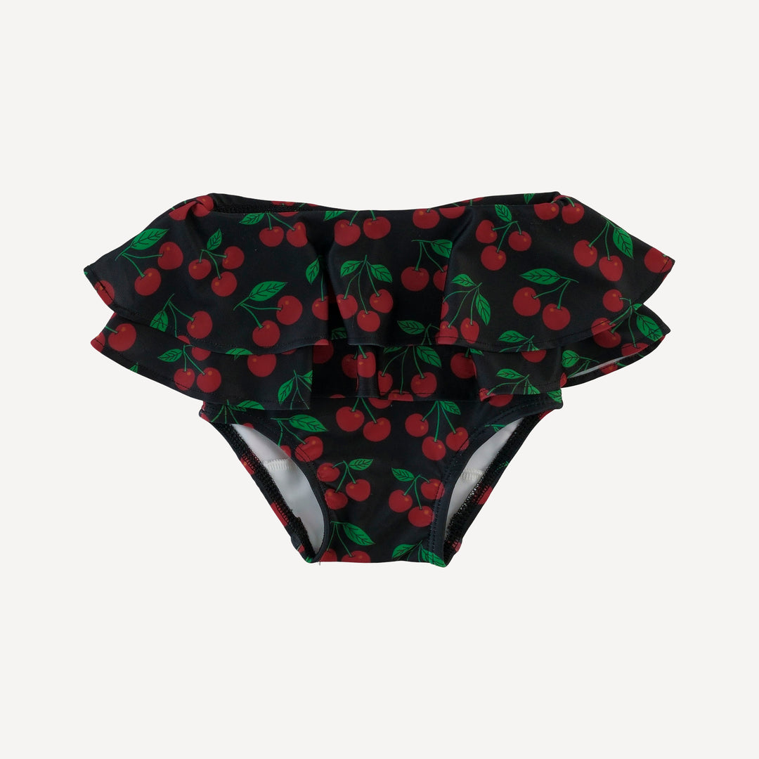 tiered ruffle bikini | cherries | swim