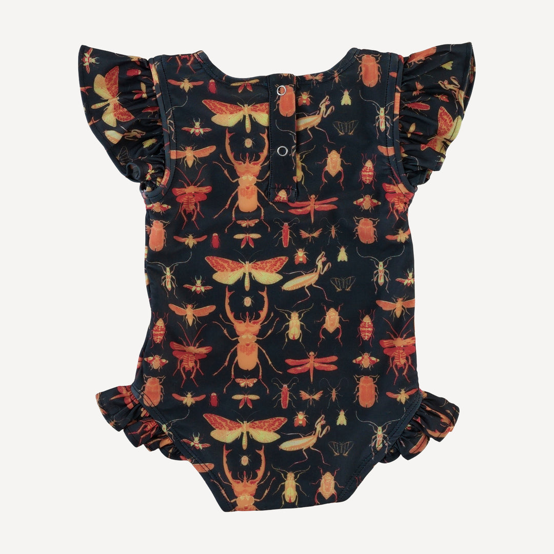frilly one piece swimsuit | insects | swim