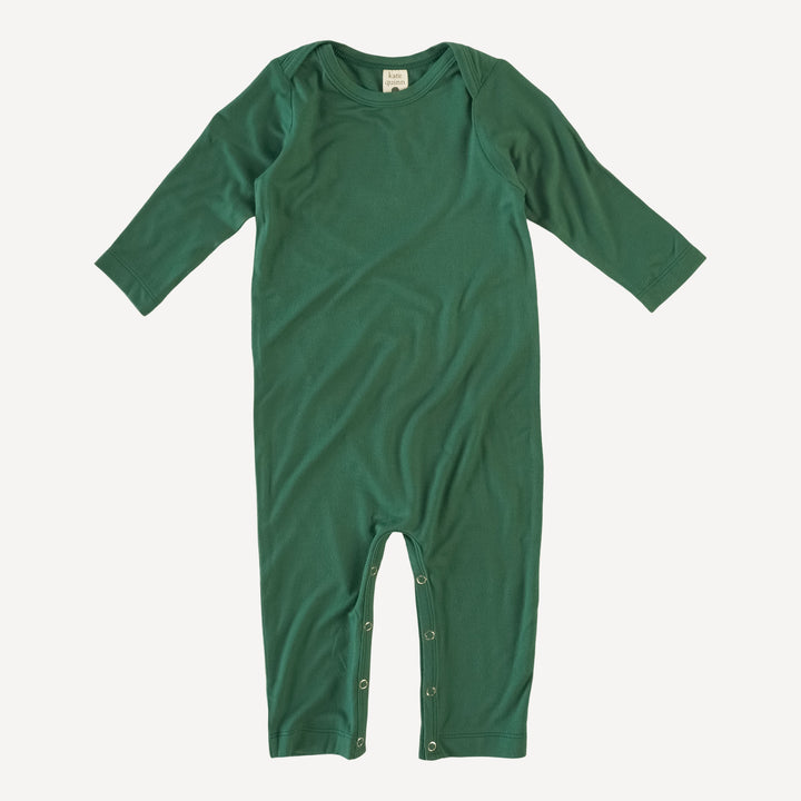 long sleeve lap neck jumpsuit | juniper | bamboo
