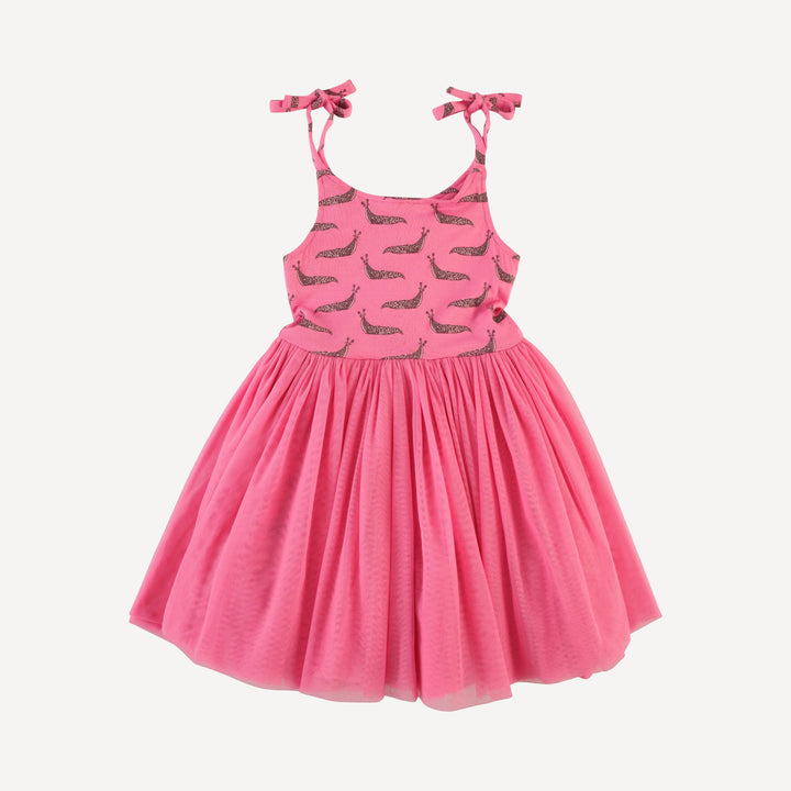 spaghetti tie ballerina tulle dress | pink slug party | bamboo