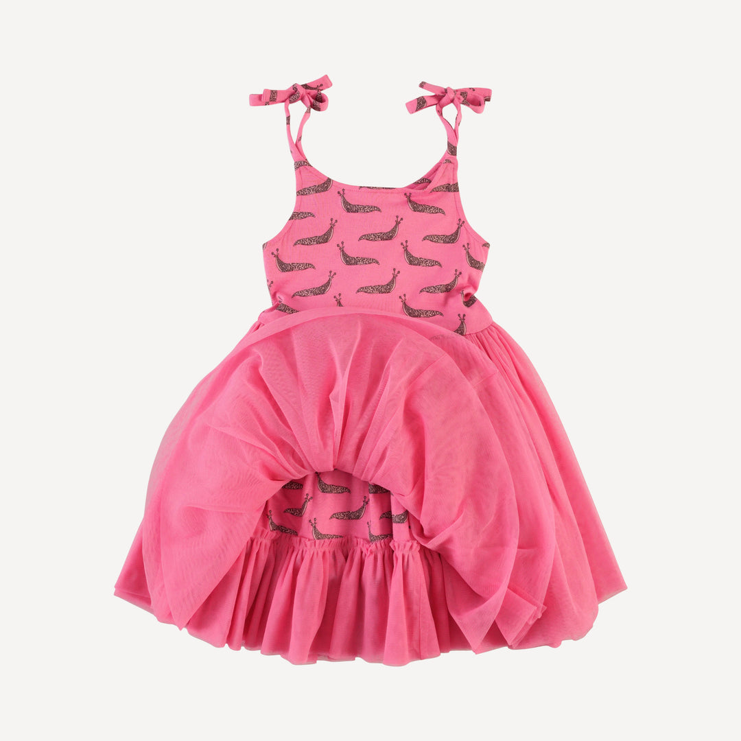 spaghetti tie ballerina tulle dress | pink slug party | bamboo