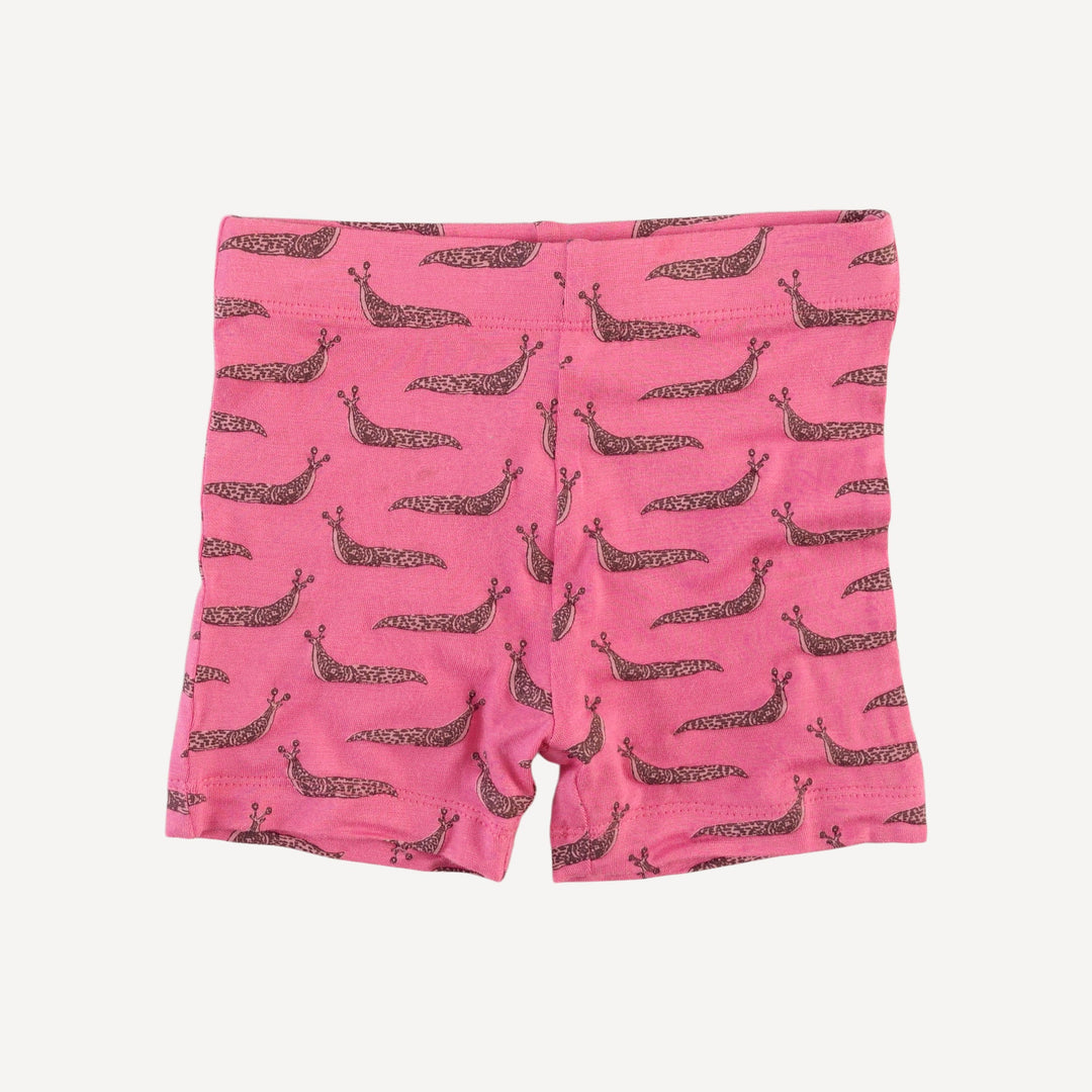 spaghetti strap smocked top + bike short set | pink slug party | bamboo
