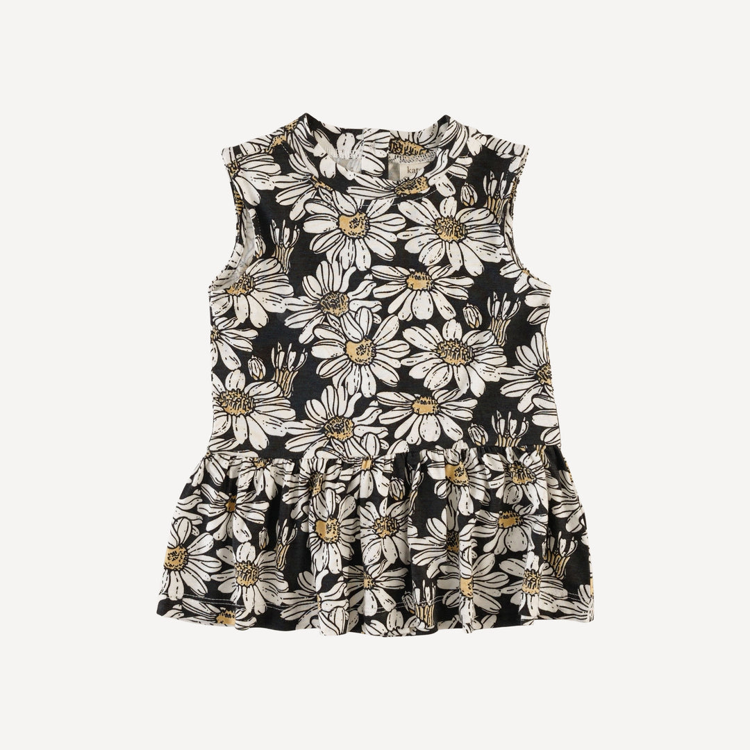 sleeveless kate top | northwest daisy | bamboo