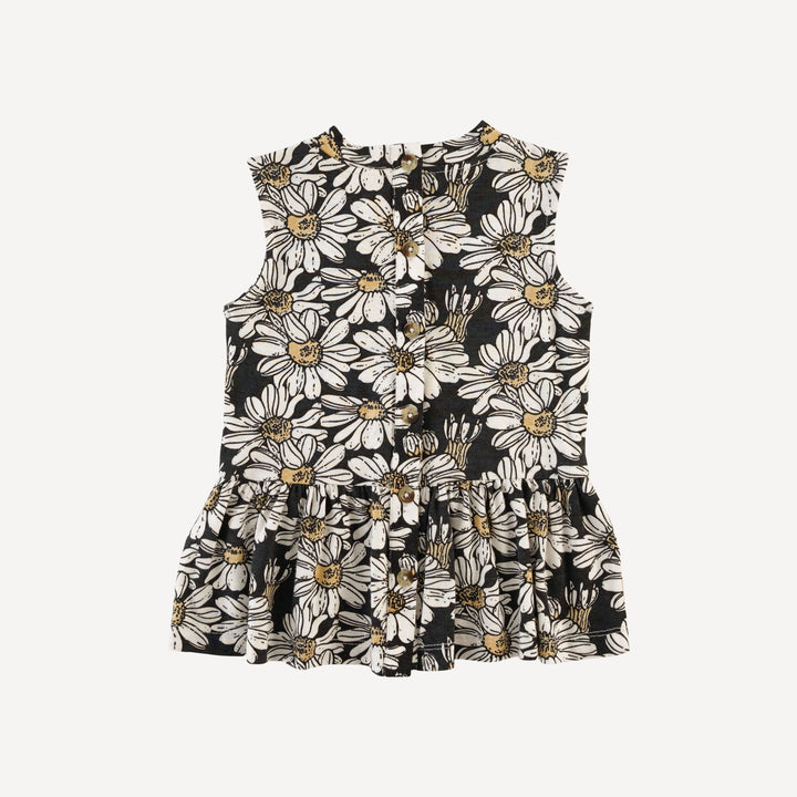 sleeveless kate top | northwest daisy | bamboo