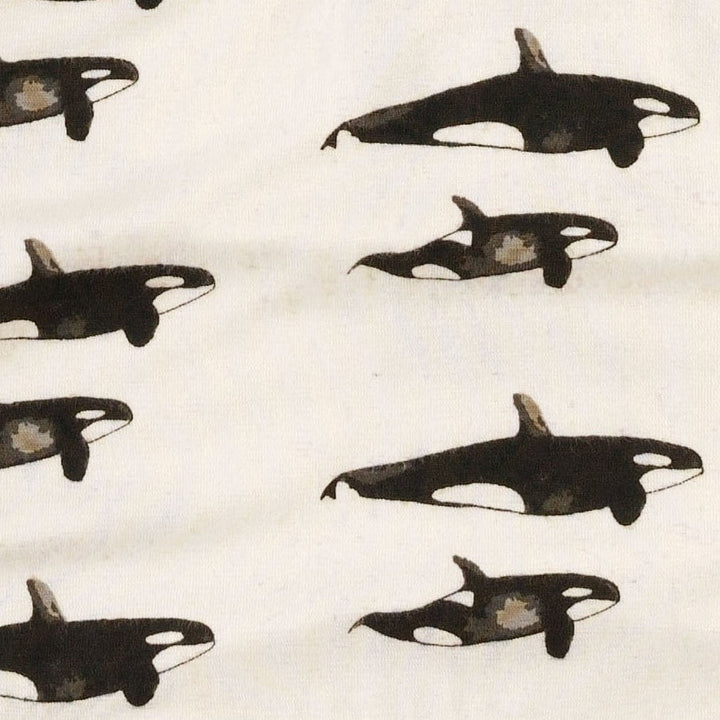 short sleeve henley hoodie | orcas | bamboo