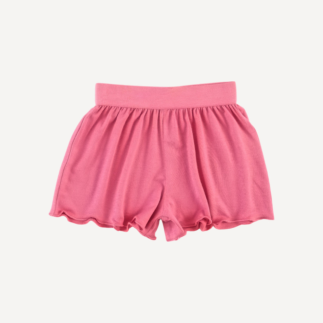 jade short sleeve set | cherry pink | bamboo
