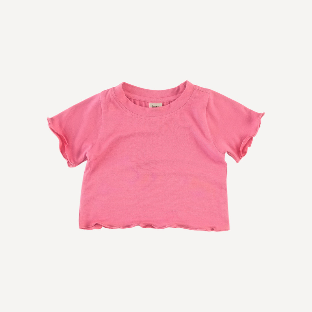 jade short sleeve set | cherry pink | bamboo