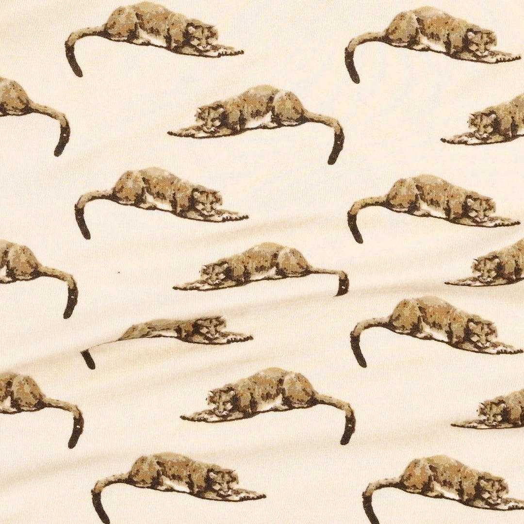 short sleeve essential boxy tee | mountain lion | bamboo