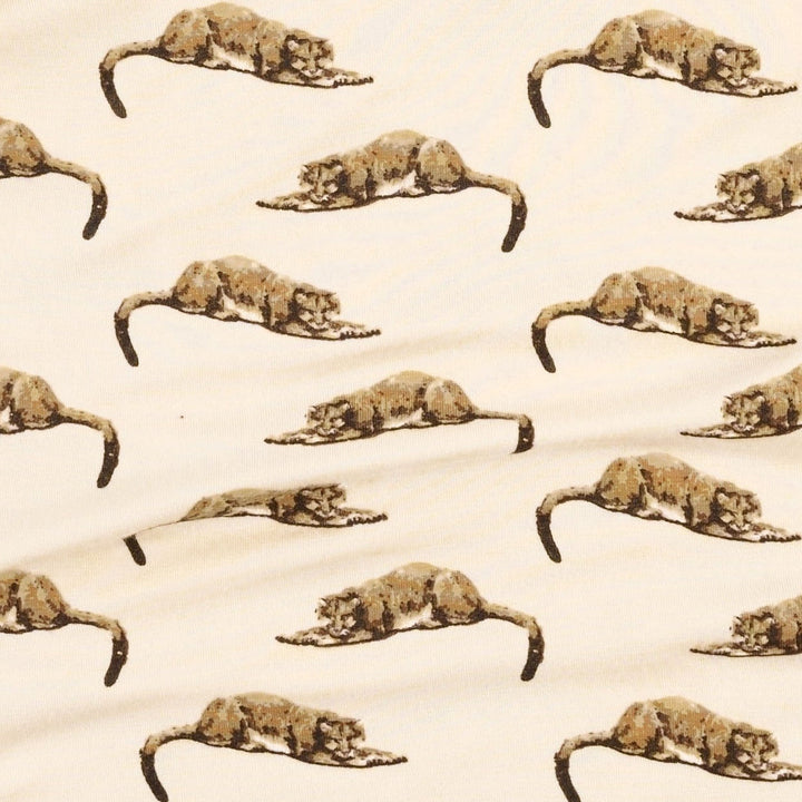 short sleeve essential boxy tee | mountain lion | bamboo