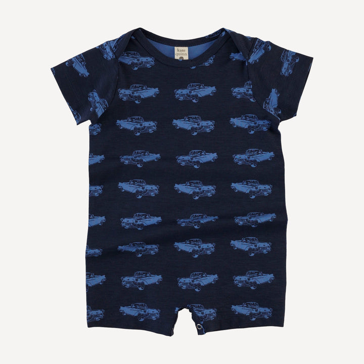 short sleeve lap neck shortie | classic car | bamboo